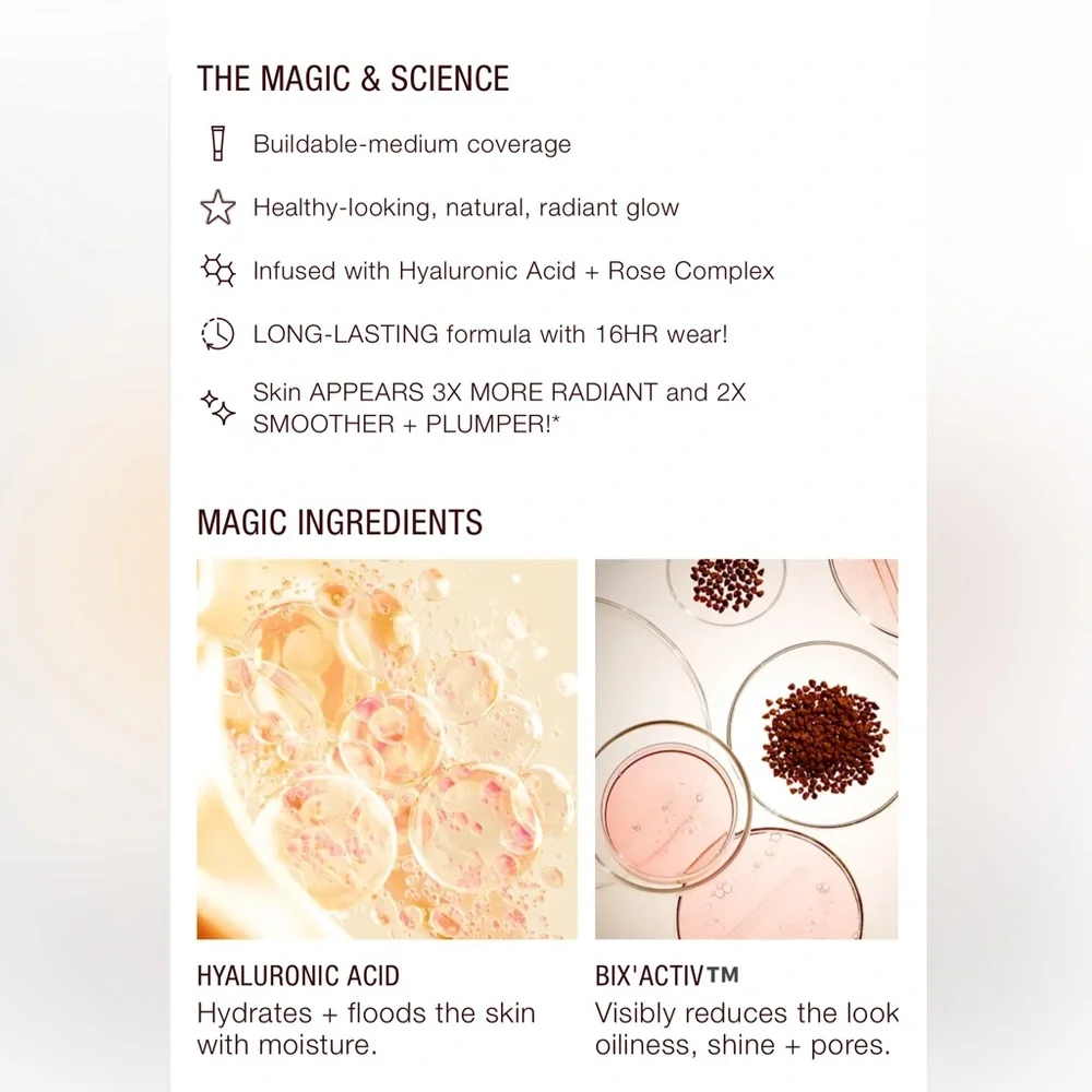 Charlotte Tilbury’15N’ BEAUTIFUL SKIN FOUNDATION